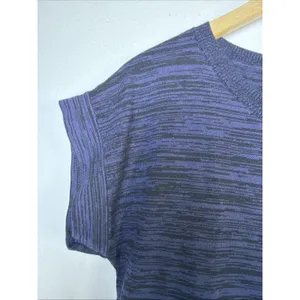 Ann Taylor LOFT Knit sweater Top Women's Medium Crew Neck Blue casual thumbnail 2