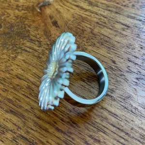 Large Daisy  & Gold Plated Ring thumbnail 4