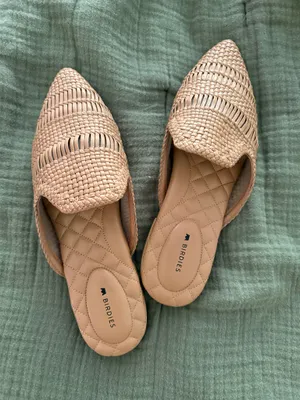 Birdies Dove Woven Mules  thumbnail 2
