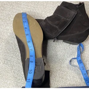 Paul Green Brown Suede Ankle Booties Buckle Zipper Women's US 6 miden 27.5 Cm thumbnail 14