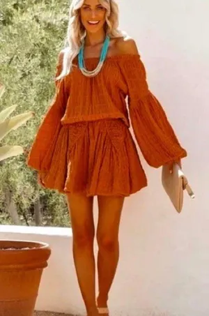Smocked Mini Dress thumbnail 1