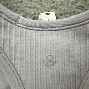 Lululemon Ebb to Street Cropped Racerback Tank Top Faint Lavender Women's 4 thumbnail 3