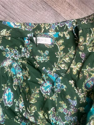 Natural Life Green Floral boho Maxi Dara Dress thumbnail 9