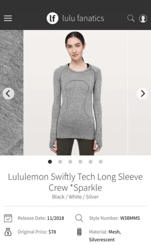 Lululemon Swiftly Tech Long Sleeve Crew *Sparkle thumbnail 10