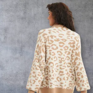 Aerie Leopard Buttercream oversized Sweater thumbnail 4