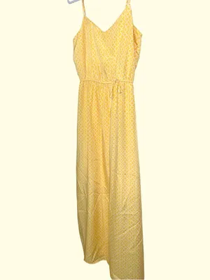 Maurices Yellow Spaghetti-Strap Maxi Dress - Lightweight Summer Style thumbnail 4