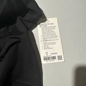 NWT Lululemon Leggings Sheer Will Pulse HR Leggings Size 10 ($148 Retail)28” thumbnail 4