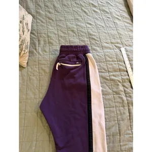 Nike Air Rare Purple White & Black Stripped Pants Large. thumbnail 7