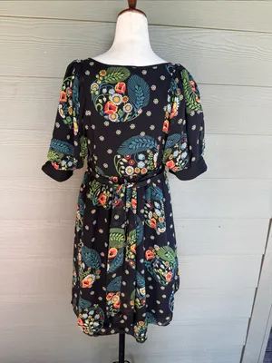 Maeve Short Sleeve Silk Dress thumbnail 5