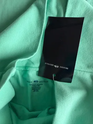 teal brandy melville wide leg foldover pants nwt thumbnail 3