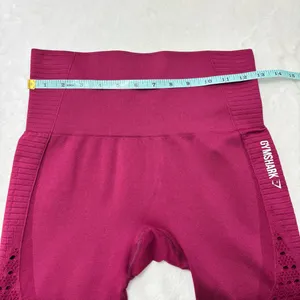 Gymshark Burgundy Performance‎ Leggings Size M thumbnail 5