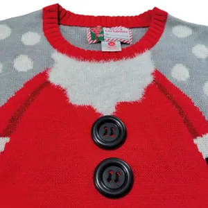 Great Christmas Sweater Size XL Santa Claus Ugly Christmas Sweater Knit Sweater Unisex Sweater thumbnail 2