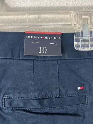 NWT Tommy Hilfiger Navy Straight Leg Chino Pants Size 10 thumbnail 4