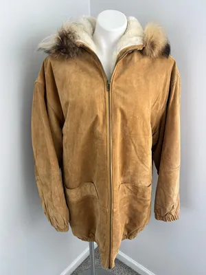 Compositions 100% Leather Faux Fur Lined Jacket Large thumbnail 1