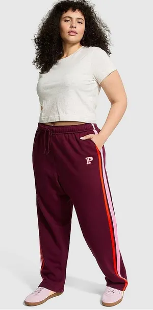 VS PINK Fleece Relaxed Campus Sweatpants thumbnail 1