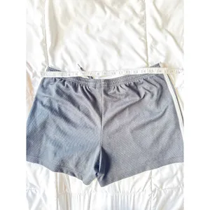 Adidas Women’s Running Shorts Medium Blue White Stripes 3-Stripes Activewear thumbnail 4