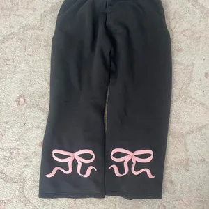 Edikted Black Pants with Pink Bow Details thumbnail 2