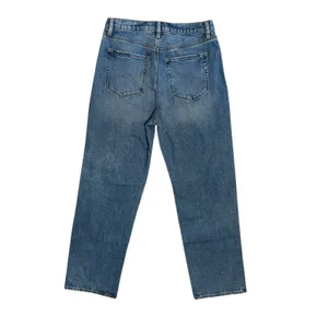 Loft | High Rise Straight Cotton Jeans in Vintage Mid Indigo Wash Size 6 / 28" thumbnail 6