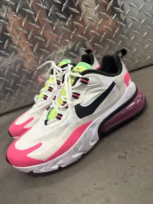 Nike Air Max 270 React Hyper Pink Womens Size 7.5 thumbnail 4