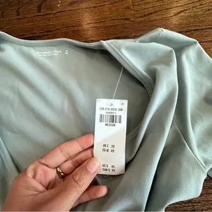 Abercrombie & Fitch Soft A&F Collection Wrap Body Suit Size Medium NWT thumbnail 5