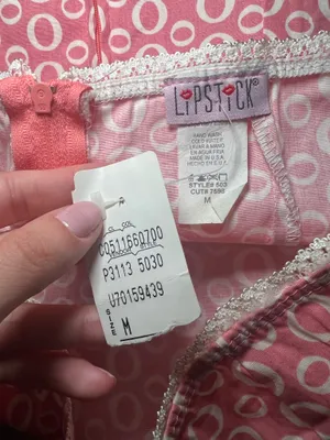 NWT Vintage 90s/Y2K Deadstock Strapless Pink and White Dress Size Medium thumbnail 5