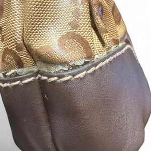 Gucci GG Crystal Mix Hobo Bag Brown Monogram Coated Canvas Leather Shoulder thumbnail 8