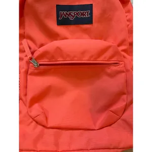 Jansport Coral and Black Backpack Excellent Used Condition thumbnail 7