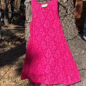 Free People Pink Lace Maxi‎ Dress thumbnail 7