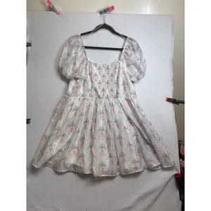 Celebrity Pink Bridgerton Floral Puff Sleeve Babydoll Mini Dress XXL Limited Ed thumbnail 4