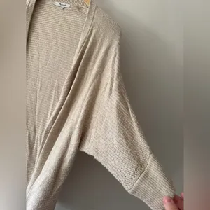 Madewell Seabank‎ Open Front Knit Cardigan Sweater Oatmeal Beige thumbnail 4