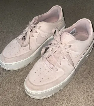 Nike Pink Suede Air Force 1s thumbnail 6