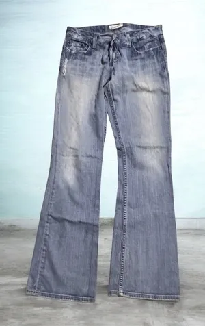 BKE Wide Leg Jeans in Faded Blue #BB7 thumbnail 1