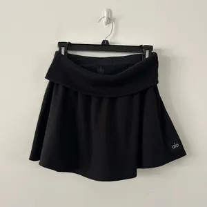 Alo Yoga Doubles Only Knit Black Athletic Tennis Skirt Size S thumbnail 5
