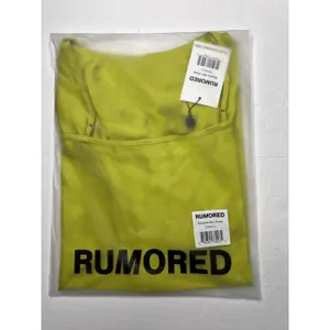 Rumored Meadow Mini Dress LARGE‎ Square Neck Green Satin Empire Cocktail NEW thumbnail 8