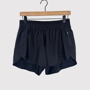 Lululemon Womens Shorts Black Tracker Swift Athletic Stretch Running Size 10 thumbnail 3