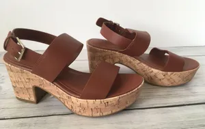 Corky Heels, Size 7 Brown thumbnail 1