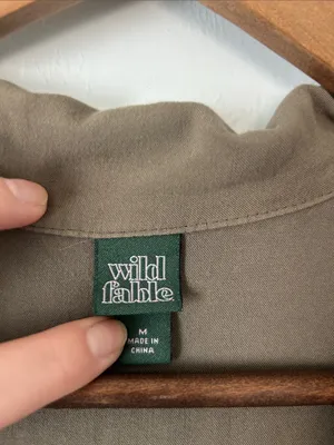 wild fable Olive Utility Painters Jumpsuit thumbnail 2