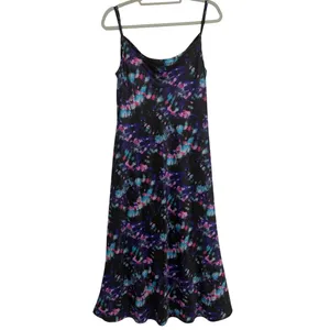 Olivia Rubin Y2K Midi Slip Dress Sz 10 Party Holiday Glam Cowl Neck NYE Festival thumbnail 7