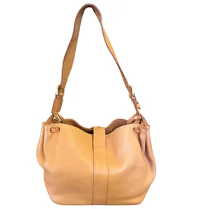 Dooney & Bourke Brown Pebbled Leather Buckle Hobo Shoulder Purse thumbnail 2