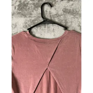 Lululemon Open Tie Back Short Sleeve Top Spiced Chai Yoga Pilates Athleisure 2 thumbnail 4