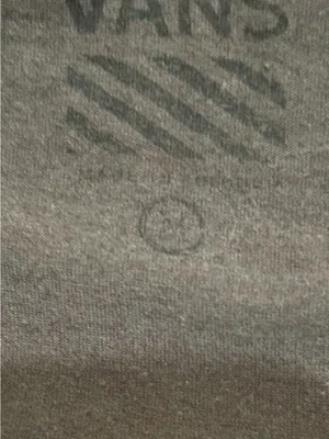 Vans Deep Green Black V-Neck Tee with Subtle Logo thumbnail 3