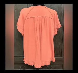 Entro oversized burnt Orange blouse - Size Medium thumbnail 3