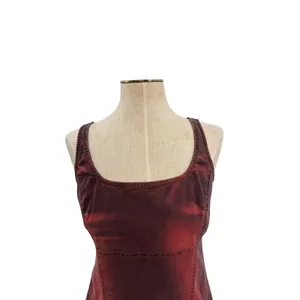 Transit Par Such Red‎ Purple Tie Dye Stretch Denim Mini Dress Size 2 US 8 10 thumbnail 2