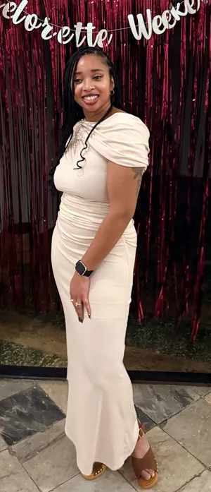 Cream Asymmetrical Shoulder Ruched Twist Maxi Dress thumbnail 3