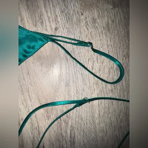 Frederick’s of Hollywood Dark Silky Green tank top M thumbnail 2