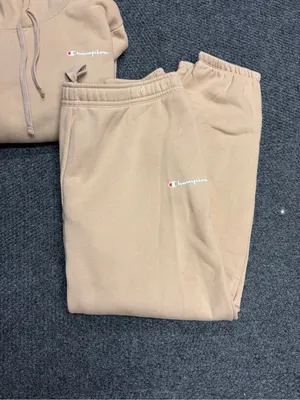 Champion Pullover Hoodie Set Tan Beige XL sweatpants Natural thumbnail 2