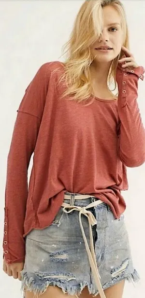 Free People We The Free Sienna Flor De Mayo Long Sleeve Top thumbnail 1