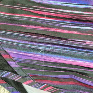 Nike Dri Fit Womens Tiempo Running Shorts L Black Pink Purple Stripes Athletic thumbnail 4