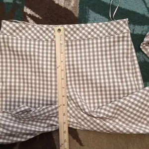 J. McLaughlin Cabana Gingham Side Zipper Closure Stretchy Womens Pants Sz 6 thumbnail 9
