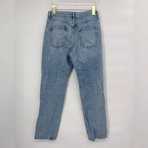 Free People‎ distressed straight leg jeans size 26 thumbnail 2